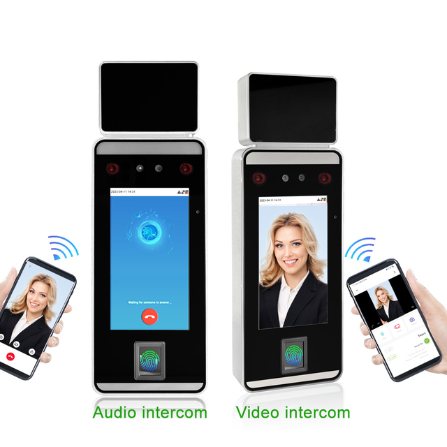 Terminal biométrico de reconhecimento de impressão digital de palma facial 4G